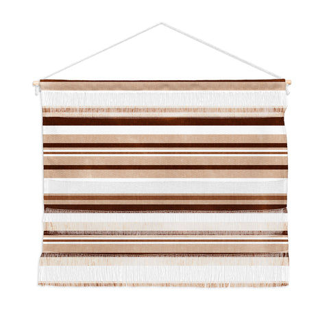 Little Arrow Design Co multi stripe espresso Wall Hanging Landscape