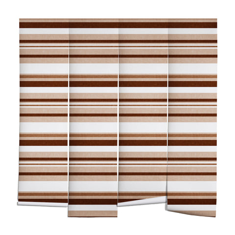 Little Arrow Design Co multi stripe espresso Wall Mural