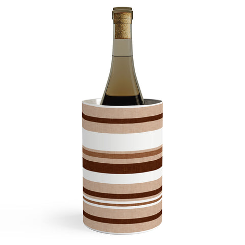 Little Arrow Design Co multi stripe espresso Wine Chiller