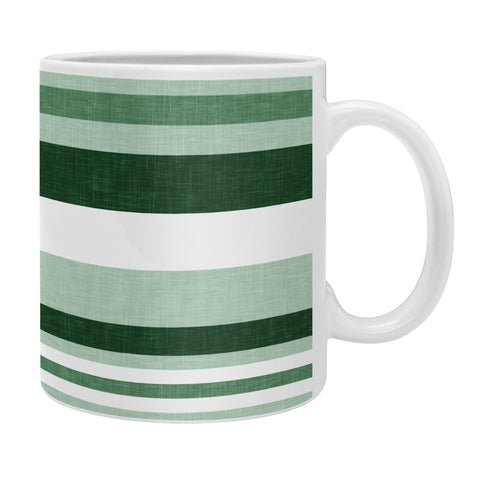 Little Arrow Design Co multi stripe seafoam green Coffee Mug