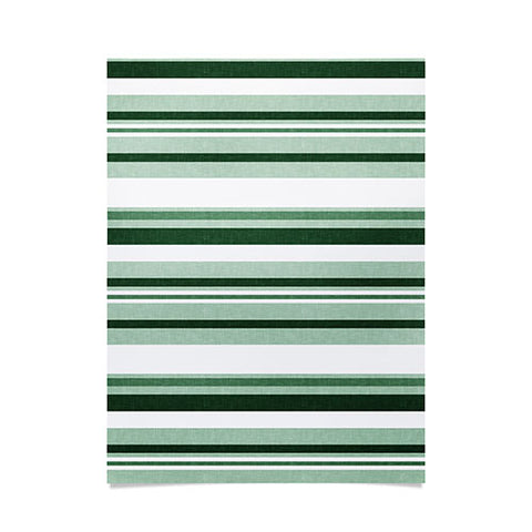 Little Arrow Design Co multi stripe seafoam green Poster