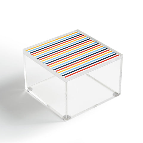 Little Arrow Design Co multi stripes Acrylic Box