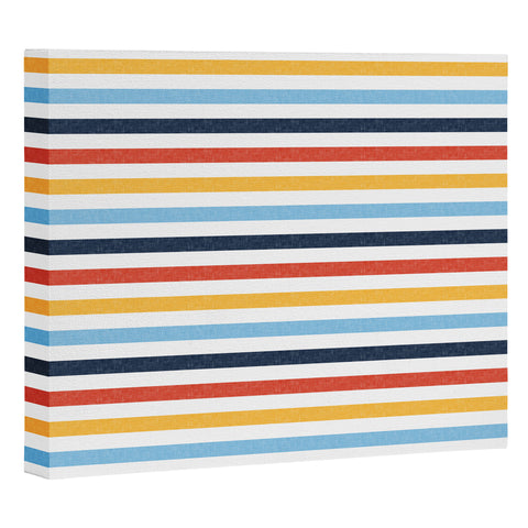 Little Arrow Design Co multi stripes Art Canvas