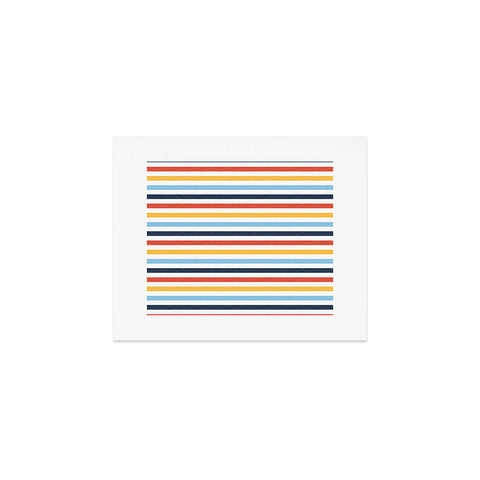 Little Arrow Design Co multi stripes Art Print