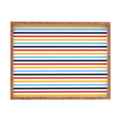 Little Arrow Design Co multi stripes Rectangular Tray