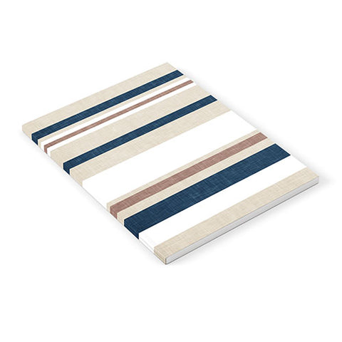 Little Arrow Design Co multi stripes tan blue Notebook