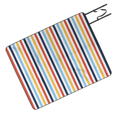 Little Arrow Design Co multi stripes Picnic Blanket