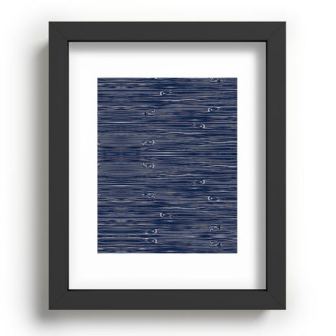 Little Arrow Design Co navy woodgrain Recessed Framing Rectangle