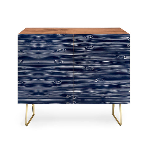 Little Arrow Design Co navy woodgrain Credenza