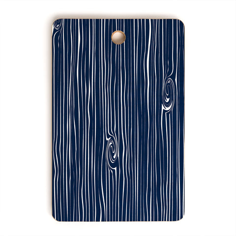 Little Arrow Design Co navy woodgrain Cutting Board Rectangle