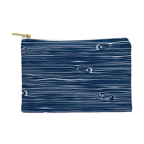 Little Arrow Design Co navy woodgrain Pouch