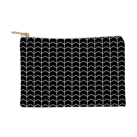 Little Arrow Design Co nightfall black chevron Pouch