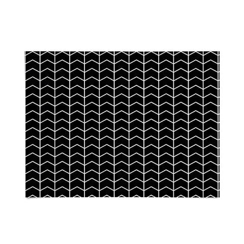 Little Arrow Design Co nightfall black chevron Poster