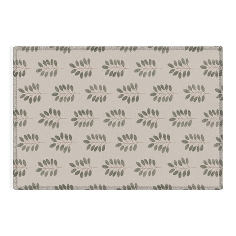 Little Arrow Design Co noble branches pewter and olive Outdoor Rug