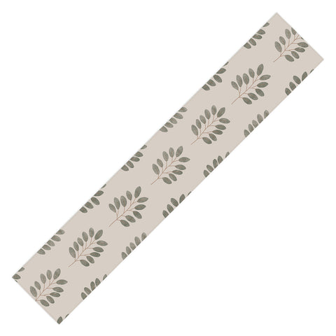 Little Arrow Design Co noble branches pewter and olive Table Runner