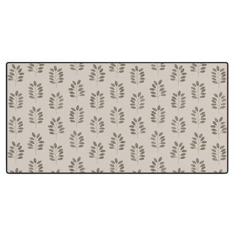 Little Arrow Design Co noble branches pewter and olive Desk Mat