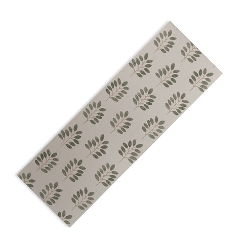 Little Arrow Design Co noble branches pewter and olive Yoga Mat