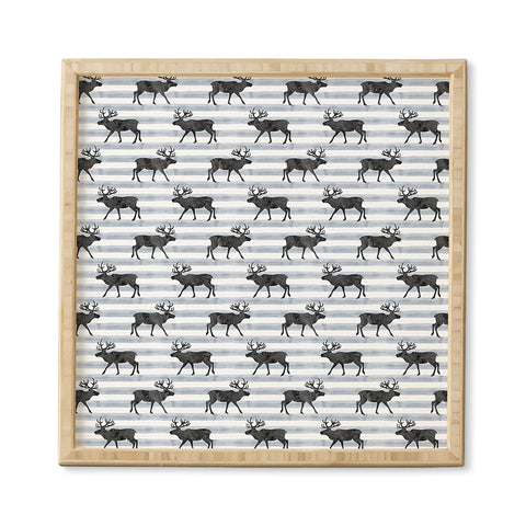 Little Arrow Design Co Nordic Reindeer Framed Wall Art