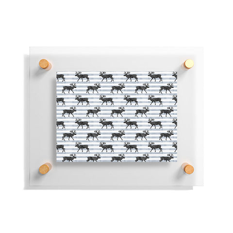 Little Arrow Design Co Nordic Reindeer Floating Acrylic Print