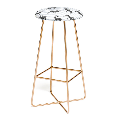 Little Arrow Design Co Nordic Reindeer Bar Stool