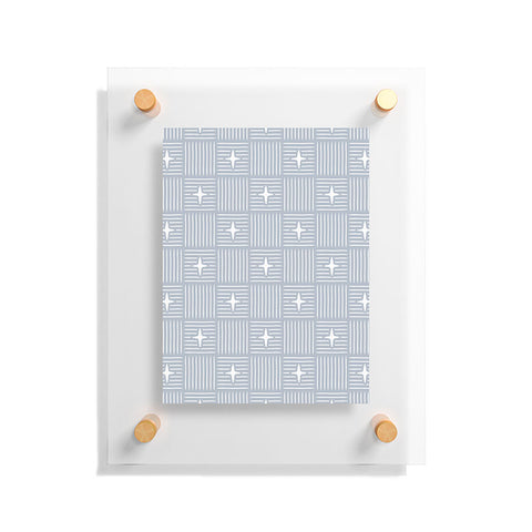 Little Arrow Design Co Nordic Winter Blue Floating Acrylic Print