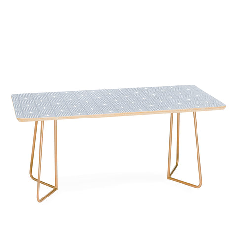 Little Arrow Design Co Nordic Winter Blue Coffee Table