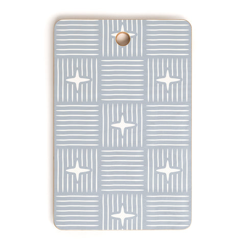 Little Arrow Design Co Nordic Winter Blue Cutting Board Rectangle