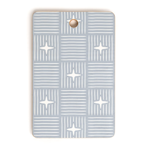 Little Arrow Design Co Nordic Winter Blue Cutting Board Rectangle