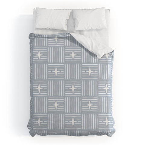 Little Arrow Design Co Nordic Winter Blue Duvet Cover