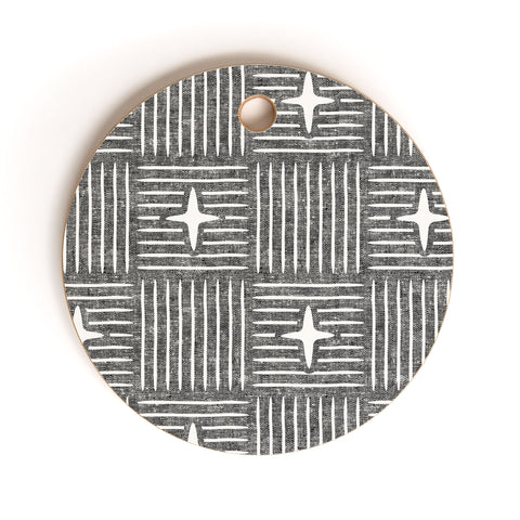 Little Arrow Design Co Nordic Winter Cutting Board Round