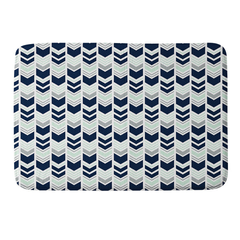 Little Arrow Design Co northern lights chevron Memory Foam Bath Mat