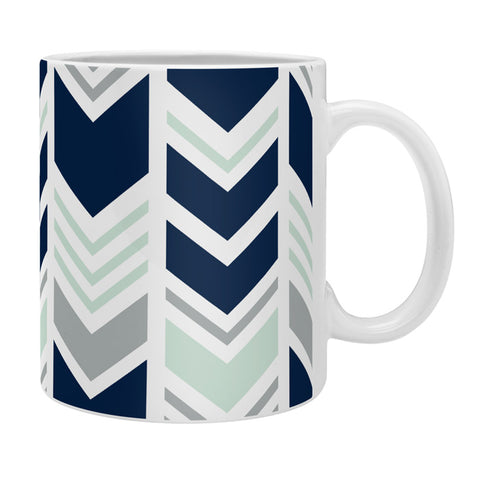 Little Arrow Design Co northern lights chevron Coffee Mug