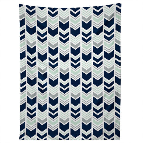 Little Arrow Design Co northern lights chevron Tapestry
