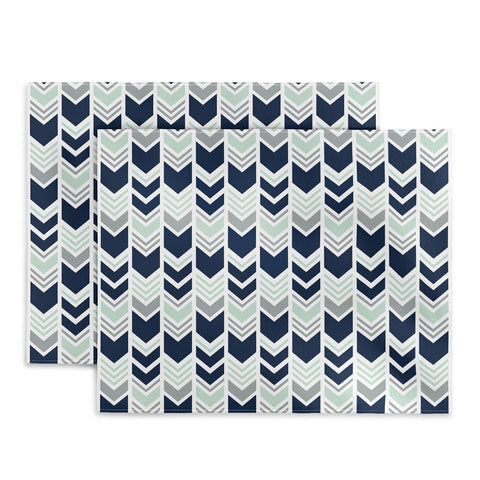 Little Arrow Design Co northern lights chevron Placemat