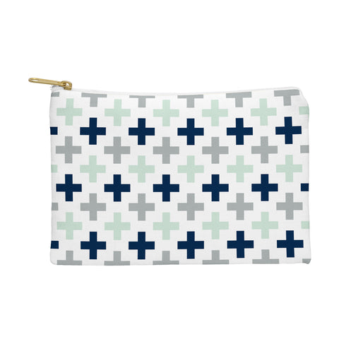 Little Arrow Design Co northern lights swiss cross Pouch