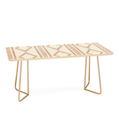 Little Arrow Design Co oceania diamond stripes ginger Coffee Table