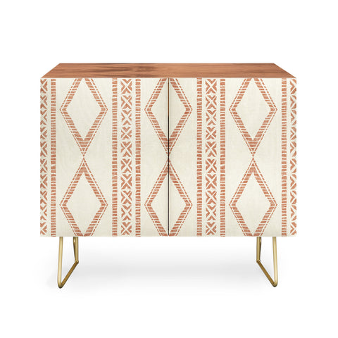 Little Arrow Design Co oceania diamond stripes ginger Credenza