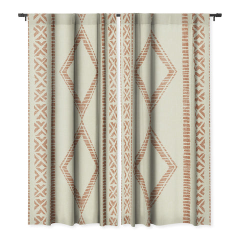 Little Arrow Design Co oceania diamond stripes ginger Blackout Non Repeat