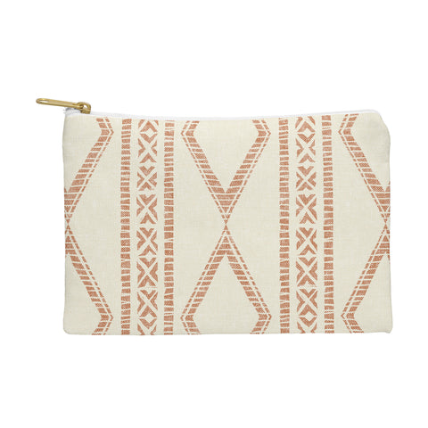Little Arrow Design Co oceania diamond stripes ginger Pouch