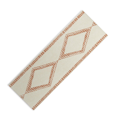 Little Arrow Design Co oceania diamond stripes ginger Yoga Mat