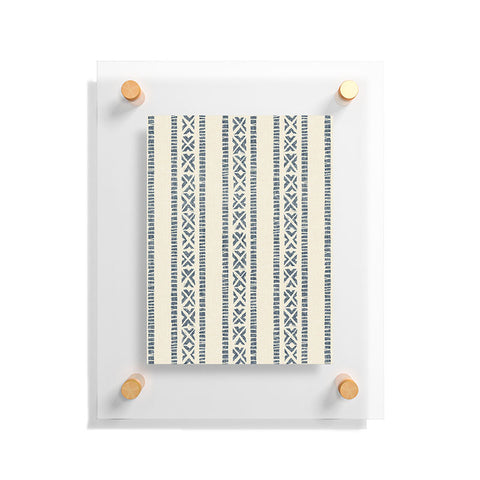 Little Arrow Design Co oceania vertical stripes navy Floating Acrylic Print