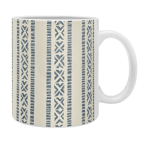 Little Arrow Design Co oceania vertical stripes navy Coffee Mug