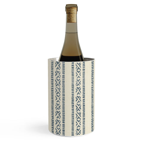 Little Arrow Design Co oceania vertical stripes navy Wine Chiller
