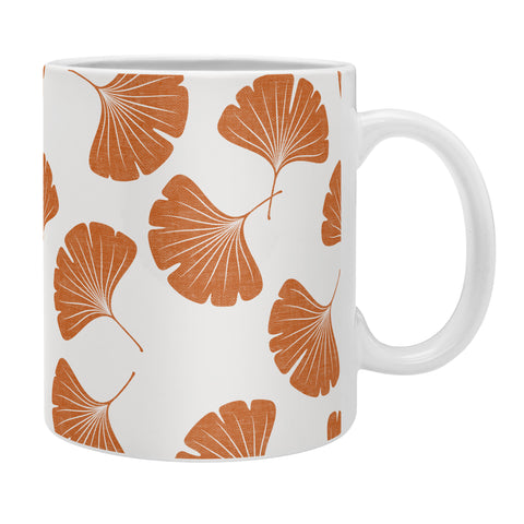 Little Arrow Design Co orange ginkgo leaves Coffee Mug
