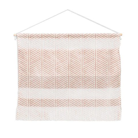 Little Arrow Design Co Organic Chevron in Rose Wall Hanging Landscape