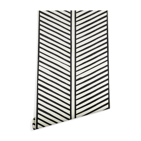 Little Arrow Design Co Organic Chevron Inkwell Wallpaper
