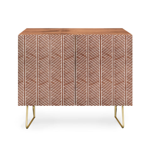 Little Arrow Design Co Organic Chevron on Brandywine Credenza