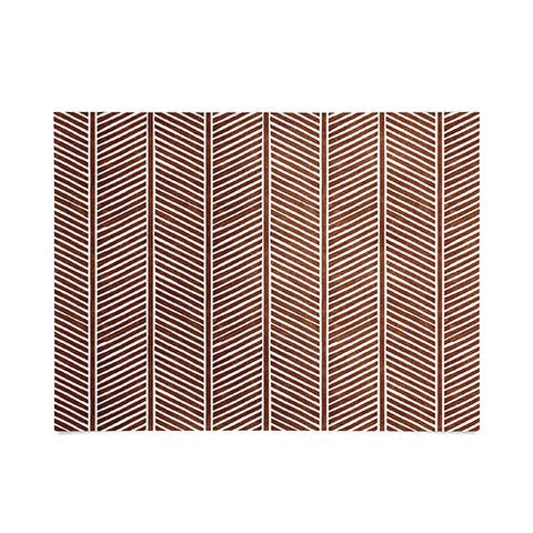 Little Arrow Design Co Organic Chevron on Brandywine Poster