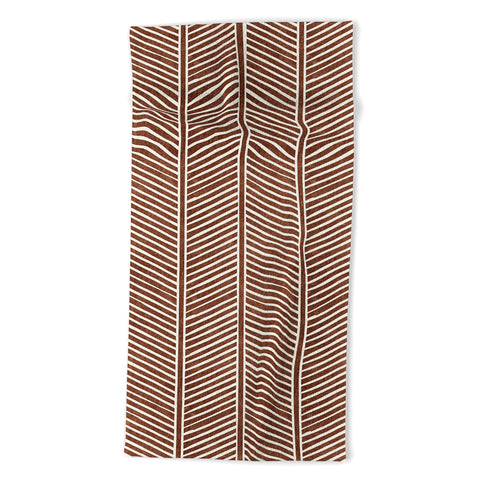 Little Arrow Design Co Organic Chevron on Brandywine Beach Towel