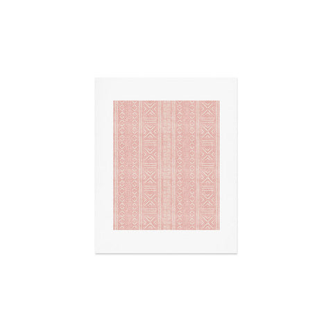 Little Arrow Design Co pink mudcloth tribal Art Print